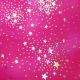 Large heart: Metallic stars hot pink